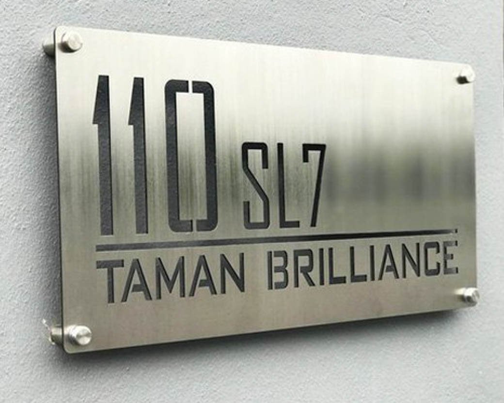 stainless steel board sign by I-SIGNAGE